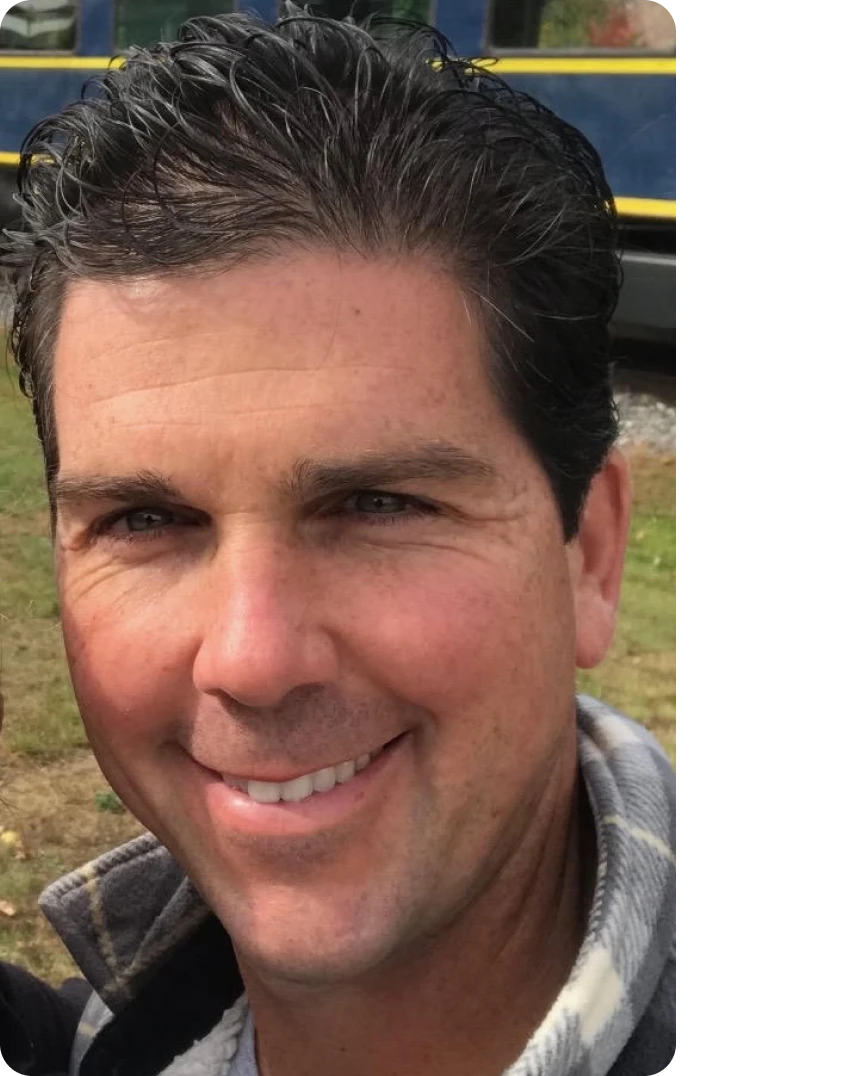 Smiling man outdoors